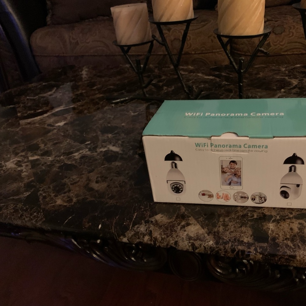 360 light bulb camera brand new in box